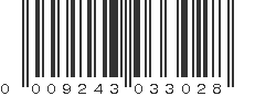 UPC 009243033028