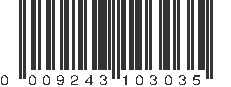 UPC 009243103035