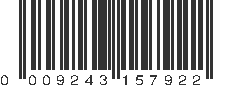 UPC 009243157922