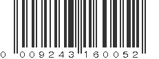 UPC 009243160052