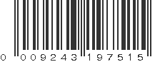 UPC 009243197515