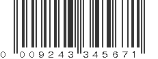 UPC 009243345671