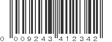 UPC 009243412342