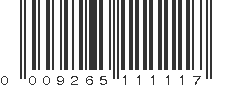 UPC 009265111117