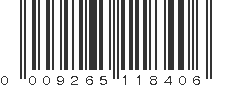 UPC 009265118406