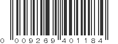 UPC 009269401184