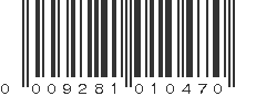 UPC 009281010470