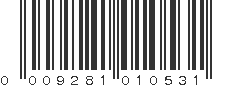 UPC 009281010531