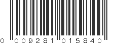 UPC 009281015840