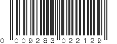 UPC 009283022129