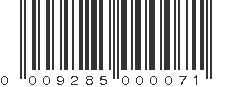 UPC 009285000071