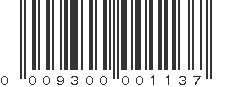 UPC 009300001137