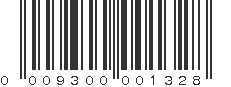 UPC 009300001328