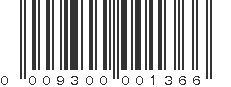 UPC 009300001366