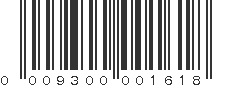 UPC 009300001618