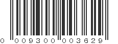 UPC 009300003629