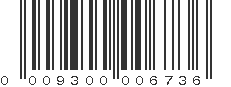 UPC 009300006736