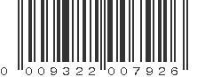 UPC 009322007926