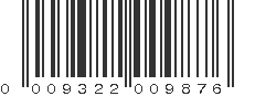 UPC 009322009876