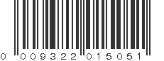 UPC 009322015051