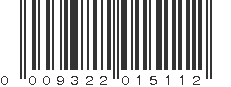 UPC 009322015112