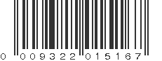 UPC 009322015167