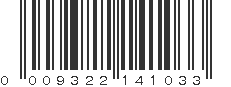 UPC 009322141033