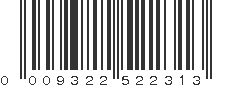 UPC 009322522313