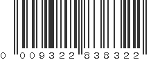 UPC 009322838322