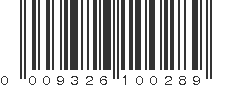 UPC 009326100289