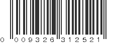 UPC 009326312521