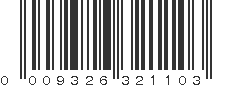 UPC 009326321103