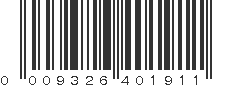 UPC 009326401911