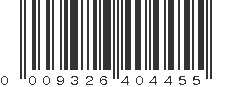 UPC 009326404455