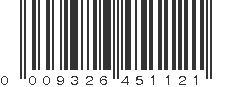 UPC 009326451121