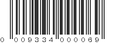 UPC 009334000069