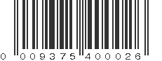 UPC 009375400026