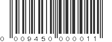 UPC 009450000011