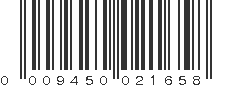 UPC 009450021658