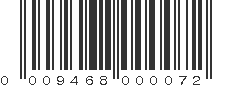 UPC 009468000072