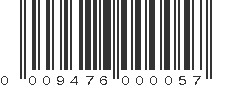 UPC 009476000057