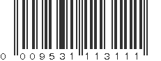 UPC 009531113111