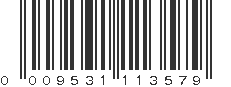 UPC 009531113579