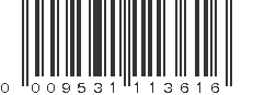 UPC 009531113616