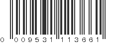 UPC 009531113661