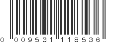 UPC 009531118536