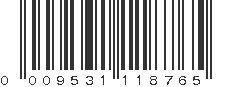 UPC 009531118765