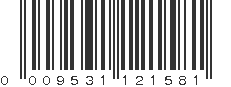 UPC 009531121581