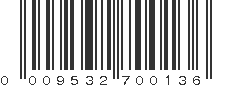 UPC 009532700136