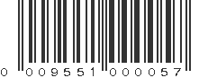 UPC 009551000057